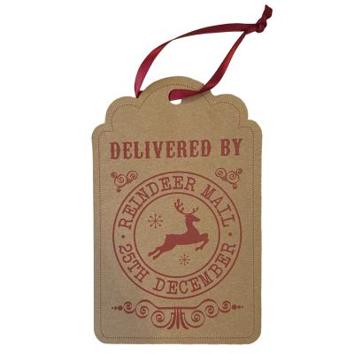 Delivered By Reindeer Mail Premium Gift Tag